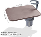 Car Tray & Car Desk for Laptop, 360° Rotating Wood Cup Holder Table,Aluminum Cantilever Laptop Mount for Vehicle,Steering Wheel Tray,Fits for Tesla Model Y/3/S,Camry Forester F150 Tundra&Most Vehicles