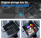 SHAOHAO for 2025 2026 Nissan Frontier Center Console Organizer Tray 2022-2025 2026 Nissan Frontier (S/SV/Pro-X/Pro-4X/SL) Console Tray Frontier 2023 2024 2025 2026 Accessories Armrest Box Organizer