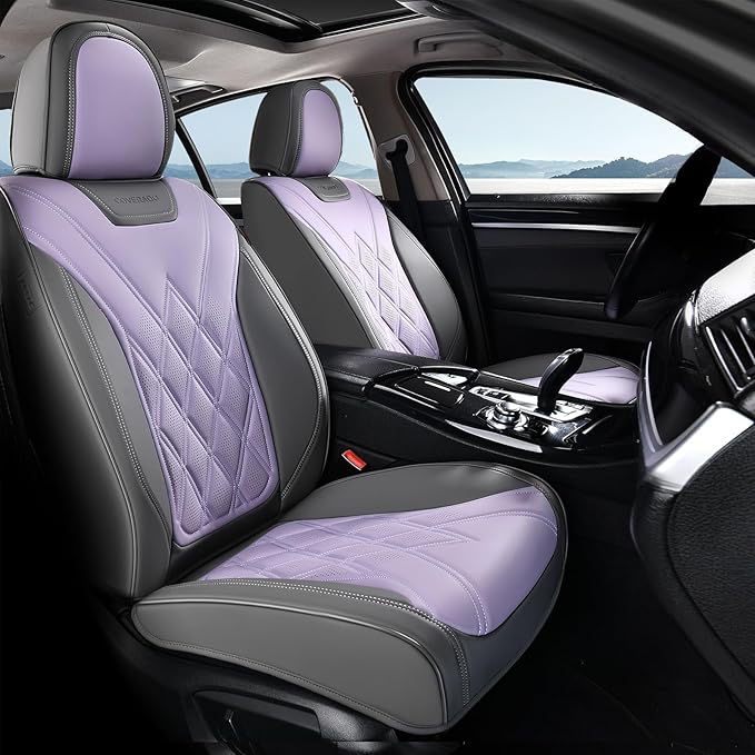 Coverado Car Seat Covers, Front Covers for Cars, Car Seat Cover Front Seats, Automotive Seat Cover, Waterproof, Leather Car S