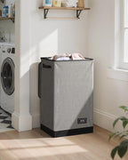 SOLEDI Laundry Hamper with Lid 90L Large & Tall Collapsible Laundry Basket, Clothes Hamper with Bag Removable Easy to Carry, 