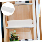 2pcs Plastic Socks Organizer with Compartments Stackable Drawer Storage Box for Underwear Gloves and Accessories White