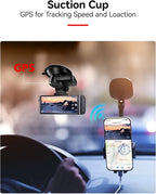 REDTIGER Suction Mount for F7N Series Dash Cam,Built-in GPS Module,Easy Install,180° Rotatable,Includes Adhesive Pads and Electrostatic Stickers