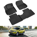 KIWI MASTER Floor Mats for 2017-2022 Honda CR-V, Custom Fit All Weather Car Mats, Heavy Duty TPE Floor Liners, Front & Rear 2 Row, Black