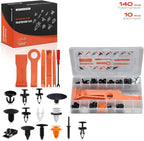 A-Premium 140 PCS 14 Sizes Car Retainer Clip Kit Compatible with Ford Escape 2020-2024, Bumper Fender Door Weatherstrip Trim 