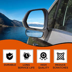 2PCS Car Blind Spot Mirror, Rectangle HD Glass Wide Angle Rear Mirror, Adjustible Auto Exterior Blindspot Side ViewMirror, Universal for Car Truck Automobile SUV (Black)