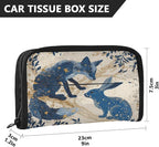 Car Tissue Holder Car Visor Organizer Tissue Box Holder for Car Sun Visor Organizer with Car Vehicle Accessories Essentials Interior for Women Men Starry Night Fox Bunny Beige