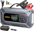 Jump Starter with Air Compressor, 8000A 160PSI Car Jump Starter (8.0 Gas/10.0L Diesel), 12V Battery Jump Starters, Portable