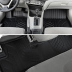 Floor Mats for Honda Civic Sedan 2012-2015, All Weather Floor Mats Trunk Cargo Liner and Door Sill Guards Accessories, Full Coverage Set (Not fit Coupe or Hybrid Models)