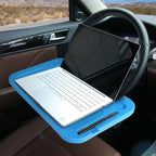 Steering Wheel Tray for Laptop & Food Universal Trays Accessories Desk Car Travel Mount Car Food Tray for Eating - Blue