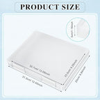 PerKoop 6 Pcs Clear Paper Storage Box A4 Plastic File Box Document Paper Organizer Storage Board Game Project Cases Container