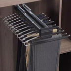 Pull-Out Clothes Rail,Extendable Pull Out Closet Rod, Bearing 30kg Pull-Out Clothes Rail, Aluminum Alloy Adjustable Valet Rod