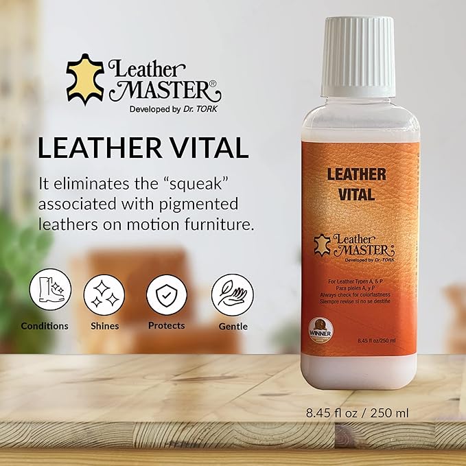 Leather Master Strong Leather Care Bundle - 250 ml Exceptional Leather Care Stain Remover, Protector and Polish Kit. Made to 