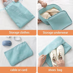 Packing Cubes for Travel - 8 Set Luggage Organizer Bags for Family, Mesh Breathable Travel Essentials Bags Set Durable Travel