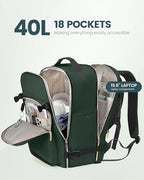 LOVEVOOK Travel Backpack for Women & Men 40L,Airline Approved Carry On Backpack Travel Essential,TSA Carry on Luggage,Waterpr