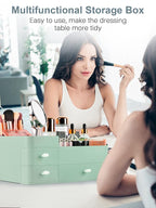 ONXE Makeup Organizer with Drawers,Large Capacity Countertop Organizer for Vanity,Bathroom and Bedroom Desk Cosmetics Organiz