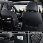 Coverado Seat Covers, Car Seat Covers Front Seats, Black Car Seat Cover, Waterproof Car Seat Covers, Car Seat Cushion, Front 