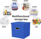 Closet Organizers Fabric Storage Bins With Lids Collapsible Cube Storage Organizer Basket With Handles,Storage Boxes for Clot