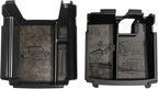 TripleAliners Center Console Organizer Compatible with 2025 2026 Ford Bronco(Not for 2-Door& Manual &Bronco Sport) Accessories Console Storage Box Armrest Tray | Two Layers with Leather Trim (Gray)