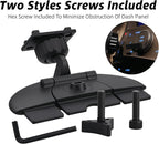CD Slot Mount for Carplay Screen 4"-11" Monitor - 17mm Ball for Garmin Nuvi GPS Cell Phone in-Car Android Auto Tablet CD Mount Holder [360° Rotation/Tool-Free Installation] (4-Tab Bracket)
