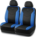Skechers Memory Foam Seat Covers,Leather Car Seat Covers, Ultimate Comfort & Support Front Seat Covers Airbag Compatible, Aut