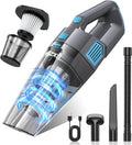 Handheld Vacuum Cordless, 15000PA Strong Suction Hand Held Car Vacuum Cleaner Rechargeable, Portable Hand Vacuum with Multi-N