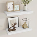 Dreamland 20 Inch Long Floating Shelves in White,6.7 Inch Deep Floating Shelf for Wall,Large Display & Storage Shelf, Wall Sh