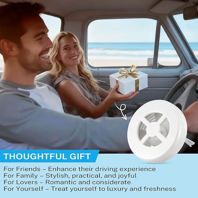 Car Fragrance Holder Compatible with Bath & Body Works Refills (Not Included), Air Freshener Vent Clip or Visor Clip, Refilla