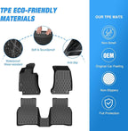 Nilight TPE Floor Mats for Mercedes Benz E-Class E300 E320 E350 E400 E550 E63 2017 2018 2019 2020 2021 2022 2023 All Weather Custom Fit Heavy Duty Floor Liners