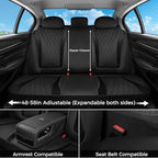 FLORICH Seat Covers Full Set, Leather Seat Covers for Cars, Waterproof Car Seat Protector Breathable, Front and Rear Seat Cov