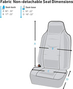 FH Group All Purpose Flat Cloth Car Seat Covers - Universal Fit, Full Set Seat Covers, Washable, Fit Most Car, Truck, SUV, Va