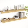 40 Inch Floating Shelves, 8 Inch Deep Floating Shelves for Wall, Hanging Shelf with Invisible Brackets, Deep Shelves for Bath