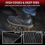 LASFIT Floor Mats for Ford Bronco Sport 2026 2025 2024 2023 2022 2021 Carpet Floor All Weather Protector Custom Fit TPE Car Liners, No Sliding, No Curling