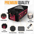 FORTEM Trunk Organizer For SUV Car Organizer and Storage, Multi-Compartment Storage Bag Car Accessories for Women Men, Perfect