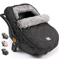 ACRABROS Car Seat Cover Baby: Winter Infant Carseat Canopy for Boy Girl Newborn, Zipper Peeping Window, Warm Cozy Cold Weathe