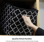 11 Inch Cube Storage Bins , Fabric Cube Organizer Bins with Handle, Foldable Cube Bins for Cloth or Accessary Storage, 11x11x