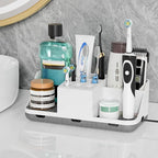 Boperzi Electric Toothbrush Holders with Cord Slots: Detachable Toothbrush and Toothpaste Holders, Large Tooth Brush Storage 