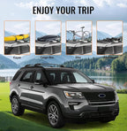 Roof Rack Cross Bars 300lbs Compatible with Ford Explorer 2016 2017 2018 2019 Limited/XLT/Sport/Platinum Heavy Duty Aluminum Lockable Roof Rails Crossbars Rooftop Cargo Carrier Luggage