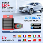 THINKCAR Thinkdiag Mini Bluetooth OBD2 Scanner Diagnostic Tool, OE Full-System Car Scanner for iOS & Android, Check Engine