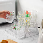 Acrylic Spice Rack, No Assembly Clear 3 Tier Condiment Bottle Shelf Vanity Organizer for Cabinet Kitchen Bathroom (1pcs)