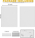 Ultrawall Metal Pegboard Panels, Pegboard Wall Organizer, Peg Boards for Wall, Garage Tool Storage Organization, 12"X16", 2pc