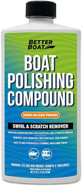 Boat Polishing Compound Gelcoat Restorer, Fiberglass Polish for Boats, Rubbing and Oxidation Remover, Faded Shiny Marine Gel Coat