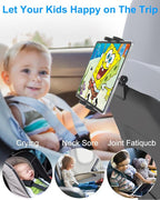Tesla Back Seat Tablet Holder, Model 3/Y Headrest Tablet Mount with Metal Ball Head, Model Y Rear Seat iPad Mount, Compatible iPad Pro 12.9, Air, Mini, Galaxy Z Fold, Fire HD, 4-13" Tablets
