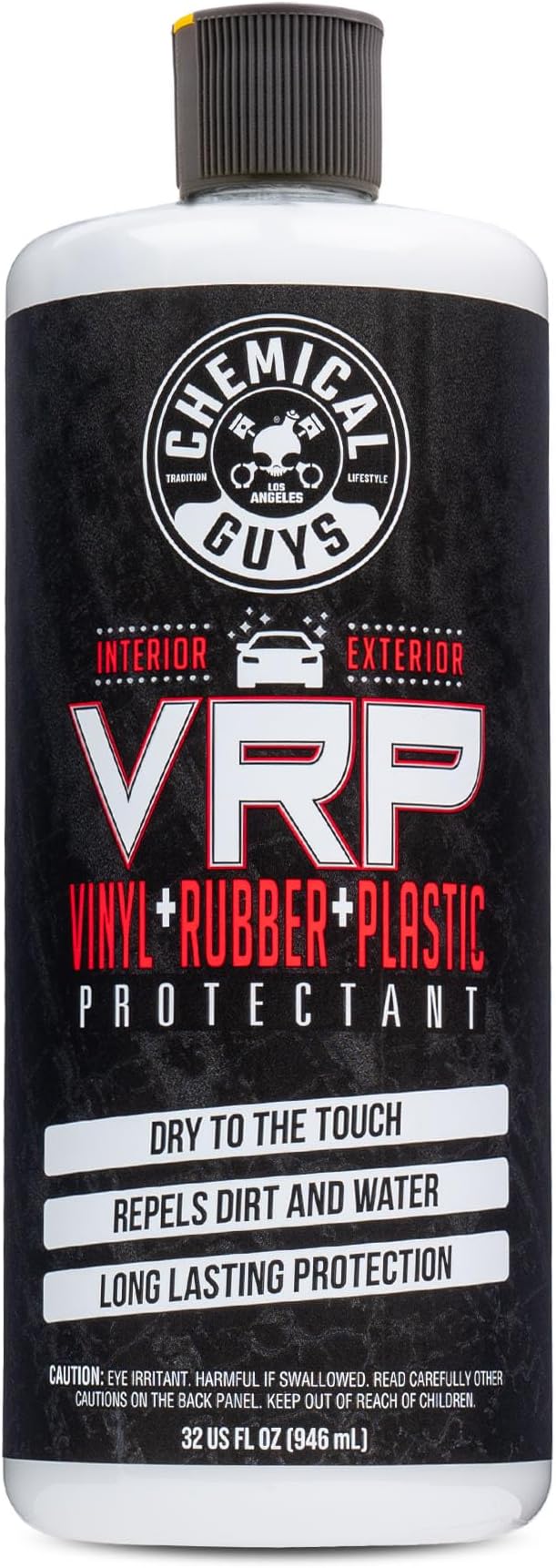 Chemical Guys VRP Vinyl, Rubber, and Plastic Dressing - Tire Dressing, Non-Greasy, Dry-to-the-Touch Shine for Tires, Trim, an