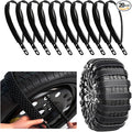 20 Pack Snow Tire Chains Snow Straps, Adjustable Zip Tie Snow Chains, Universal Emergency Snow Chains, Reusable Plastic Anti 