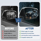Blind Spot Mirrors for 2013-2025 RAV4, 2014-2024 4runner, 2016-2025 Tacoma, Power Heated Mirrors for Anti-Fog with Passenger Side Mirror Replacement, Durable Backing Plate OE# 8793142E50 879310R280