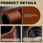 Car Cup Holder, Auto Front Seat Gap Interior Drink Organizer, Multifunctional Cup Drink Holders with PU Leather Cover, Gap Filler Storage Box Coin Bucket Console Side Pocket Key Wallet Holder (Brown)