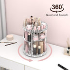 Rotating Makeup Organizer, 360° Spinning Skincare Organizers, Adjustable Layer Cosmetic Storage Lazy Susan Makeup Organizers 