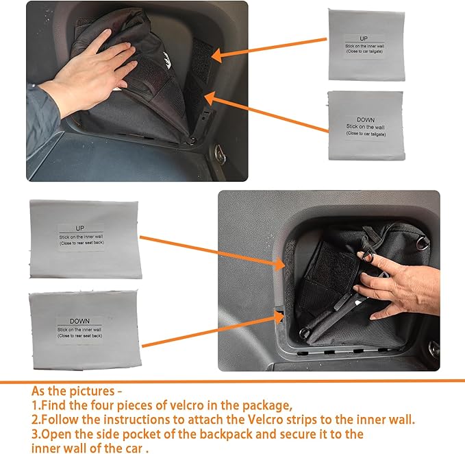Trunk Upgrade, Trunk Organizer Pocket Multifunction Backpack, Trunk Cubby Storage bag, Cargo side pocket For Toyota Rav4 2025