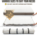 TAILI Mattress Vacuum Bag, King/Califonia King Mattress Vacuum Storage Bag with 4 Straps, Sealable Bag for Memory Foam, Latex
