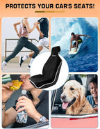 600g Ultra-Thick Waterproof Car Seat Cover Towel - Premium Heavy-Duty Terry Cloth Seat Protector for Gym, Beach, Athletes - U